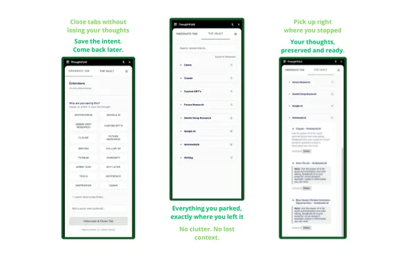 ThoughtFold Intent Panels