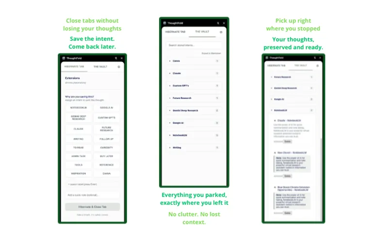 ThoughtFold in action